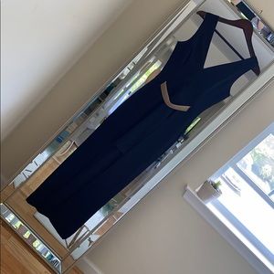 Miss selfridge navy blue dress size 8